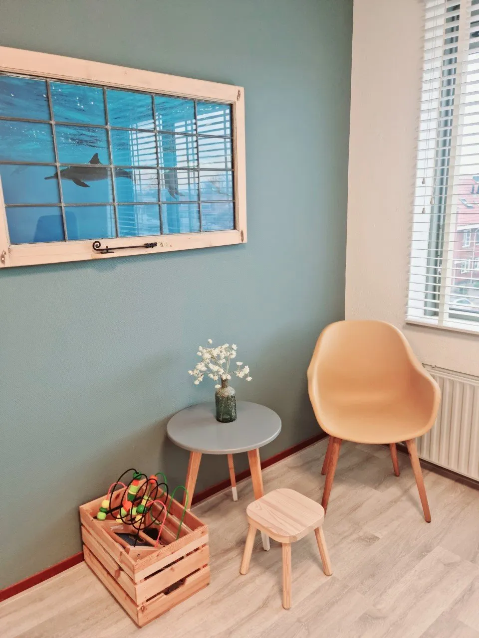 Wachthoek in de salon